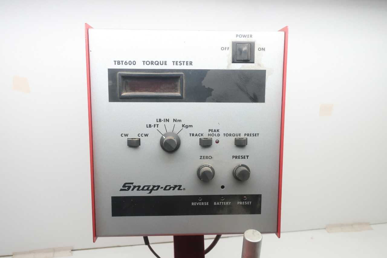 SNAP ON TORQUE TESTER TBT600 - HAND TOOLS