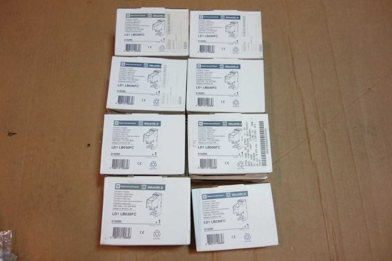 LOT OF 15 SQUARE D CONTACTOR BREAKER 115-120V-AC - CONTACTORS