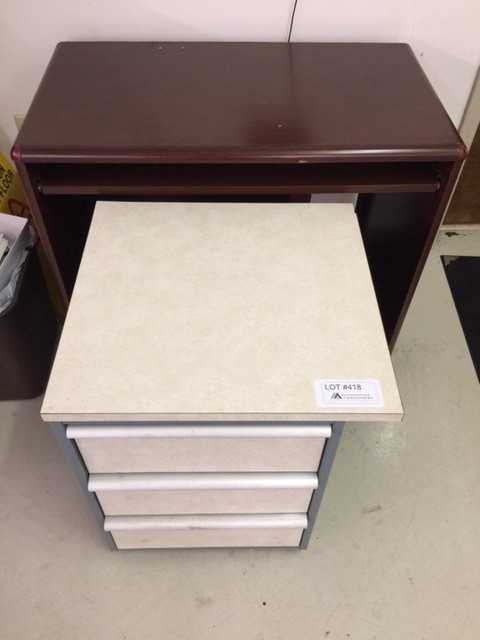 Mobile Computer Stand w/ 3 Drawers No Contents - MISCELLANEOUS Mobile Computer Stand w/ 3 Drawers No Contents - MISCELLANEOUS