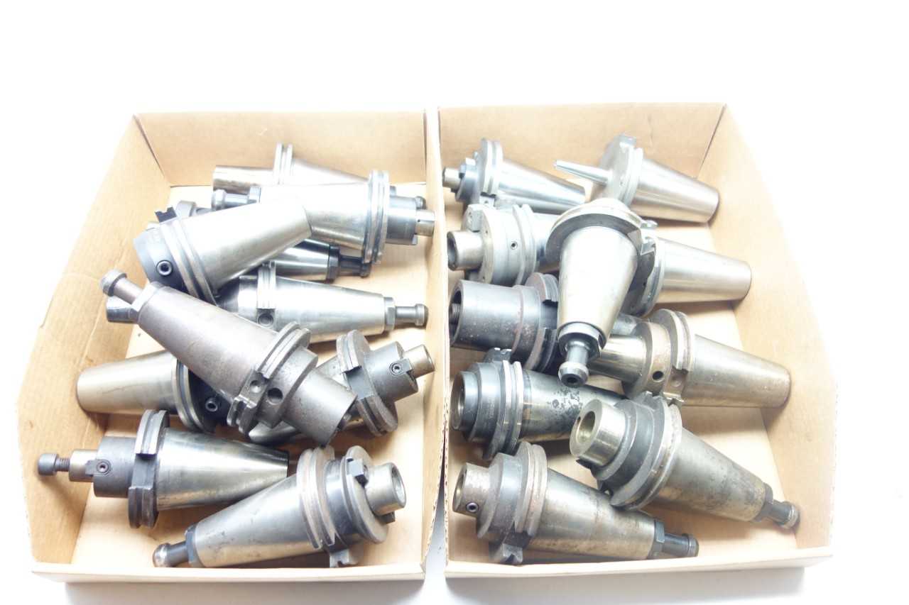 LOT OF ASSORTED CAT50 TOOL HOLDERS- PRECISION, D'ANDREA, GUMRING - ELECTRIC POWER TOOLS