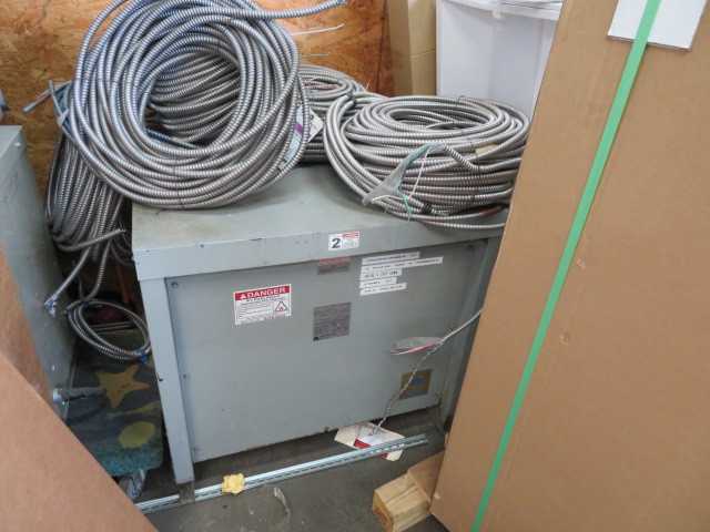 75 KVA transformer, 480 to 240, 3 phase 4 wire - - CONTROL TRANSFORMERS