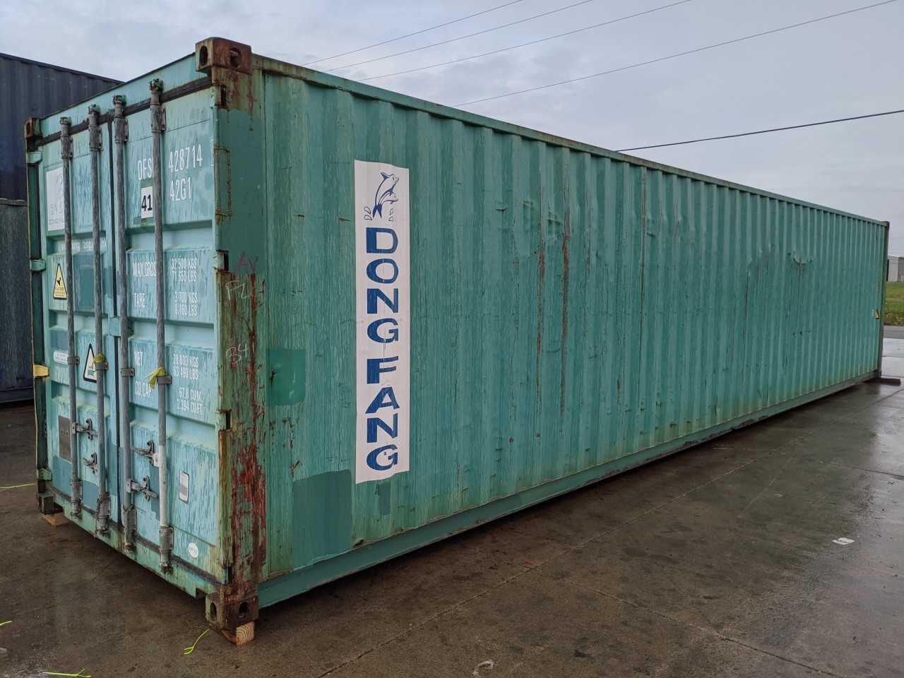 DONG FANG 40FT STANDARD CUBE SHIPPING CONTAINER - INDUSTRIAL PARTS