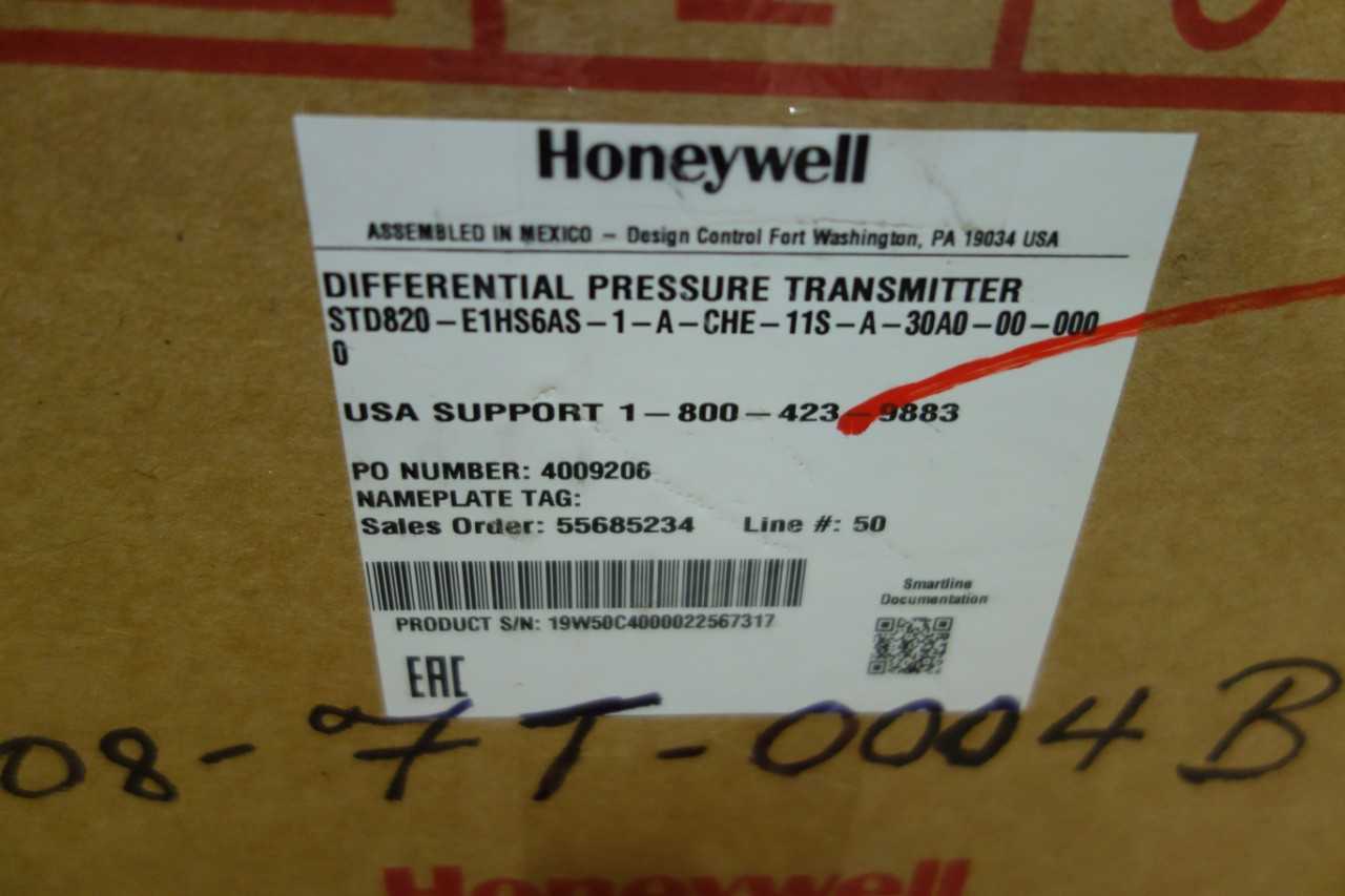 LOT OF 3 HONEYWELL DIFFERENTIAL PRESSURE TRANSMITTERS - INSTRUMENTATION