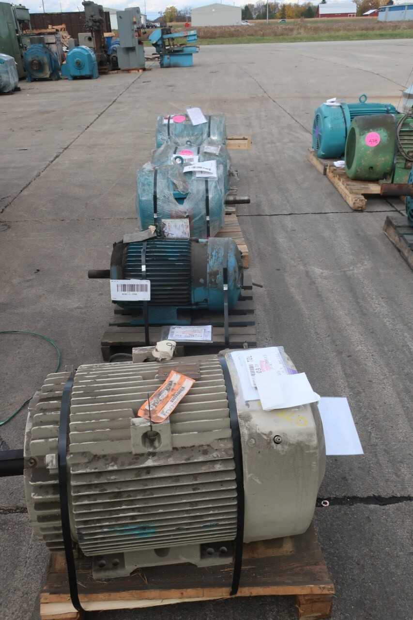 LOT OF 5 ASSORTED ELECTRICAL MOTORS - ELECTRIC MOTORS