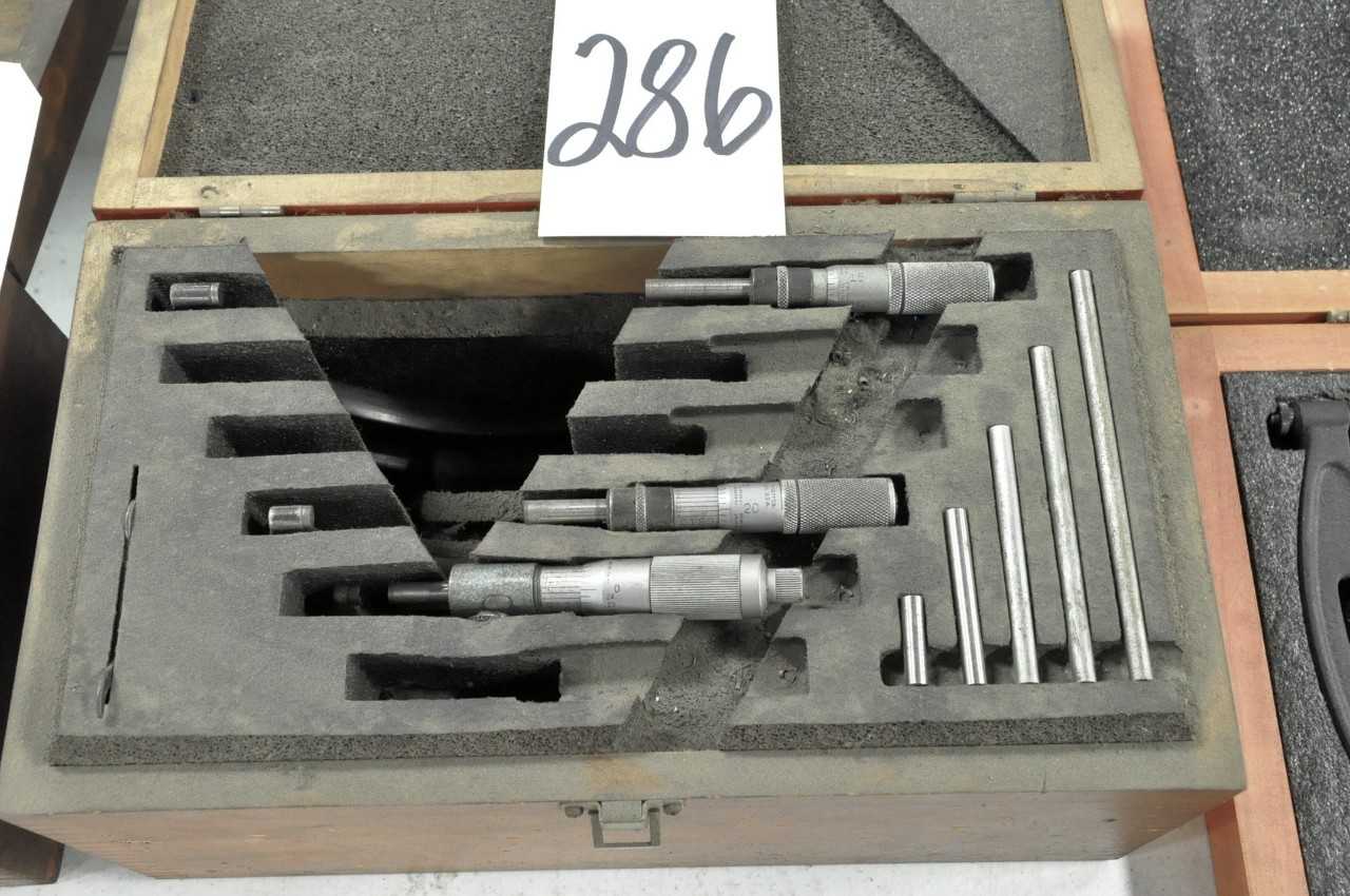 Lot 3 Asstd Micrometers with Case - ELECTRIC POWER TOOLS