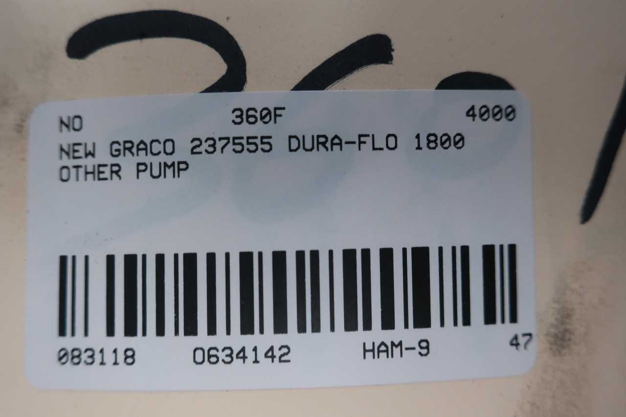 NEW GRACO 237555 DURA-FLO 1800 45:1 PREMIER DISPLACEMENT OTHER PUMP - PUMPS
