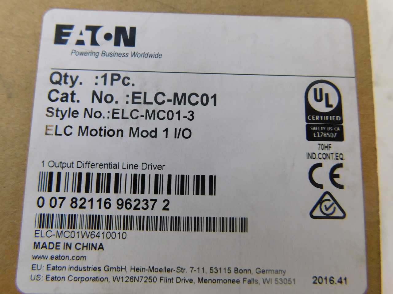 Quantity of 7x ELC-MC01 PLC/Process Logic Controllers - AUTOMATION & CONTROLS Quantity of 7x ELC-MC01 PLC/Process Logic Controllers - AUTOMATION & CONTROLS