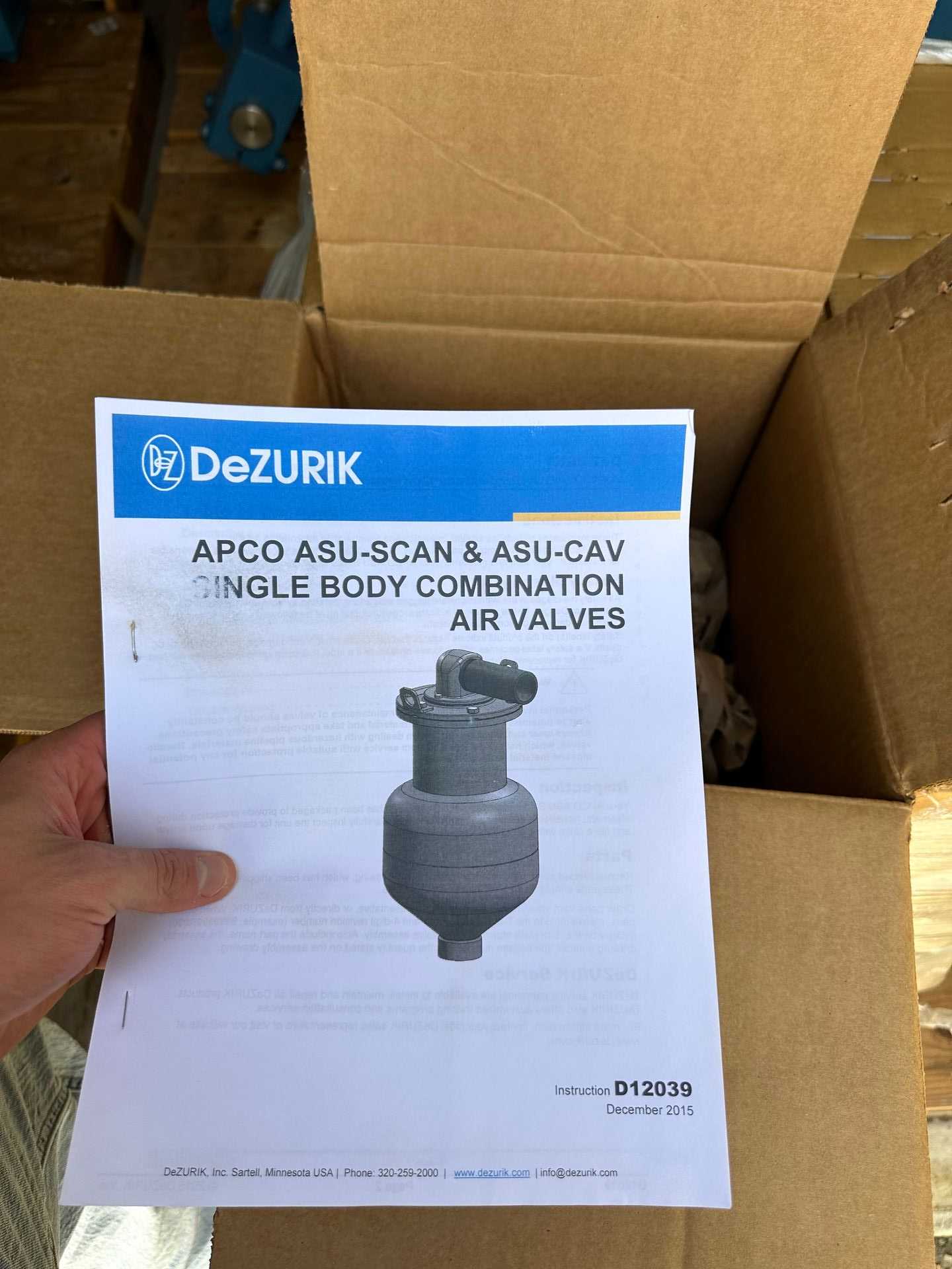 DeZurik (APCO & Hilton) APCO-030-ASU-CAV-H516-NBR-MRC 3" AVV Hi-Pres Combination Air Valve (Quantity of 8) - VALVES