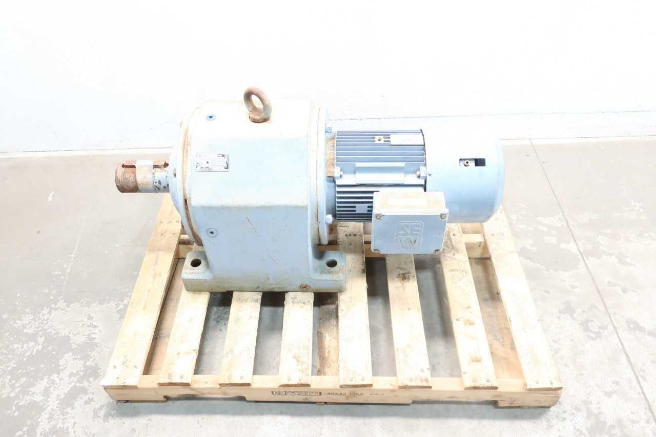 SEW EURODRIVE R133DV132M4BM15HF GEAR MOTOR 102.82:1 16.92RPM 10HP 575VAC - GEAR REDUCERS