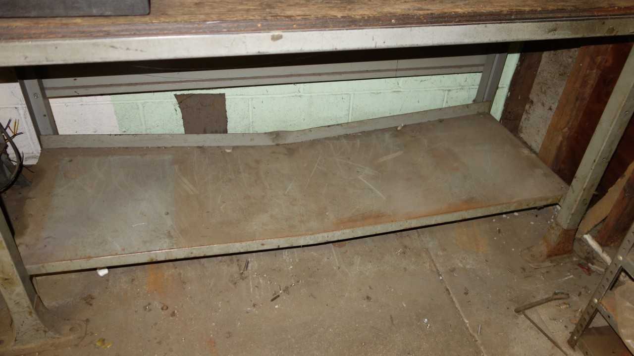 PROFESSIONAL WORK TABLE DESK WITH CONTENTS (VISE IS NOT INCLUDED) - PLANT & FACILITY