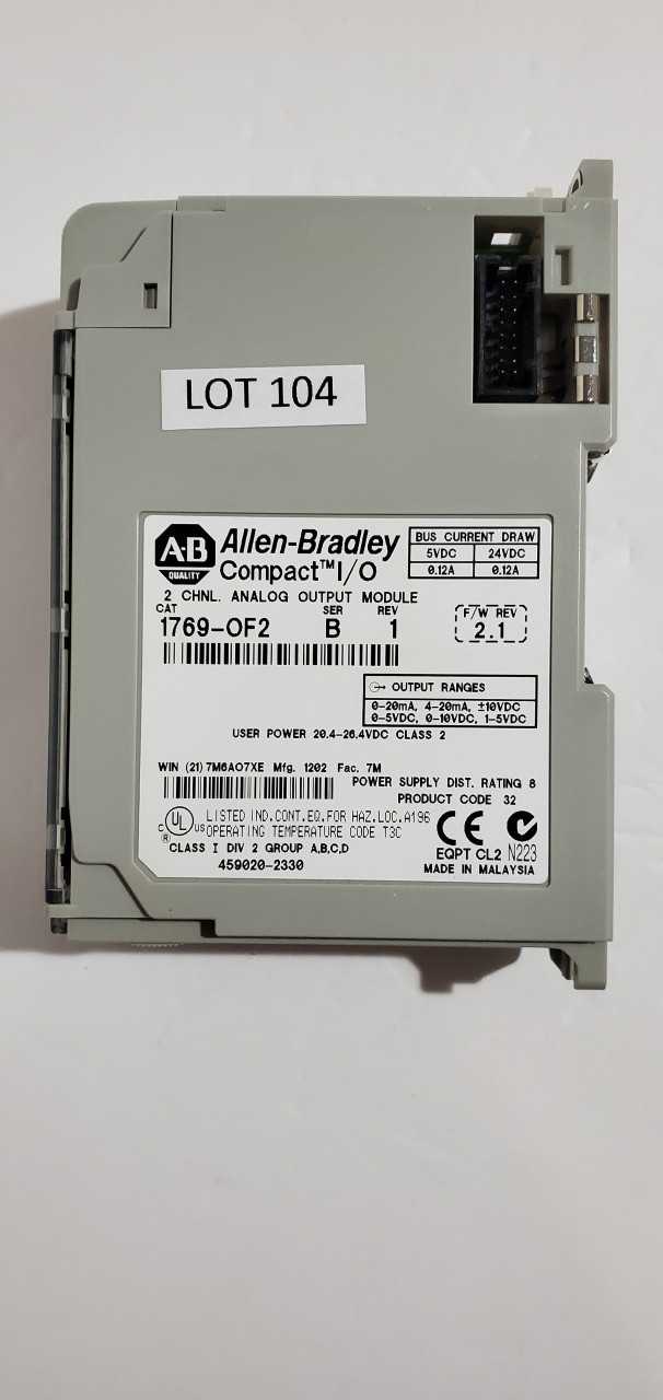 Allen Bradley Compact I/O 1769-OF2 - AUTOMATION & CONTROLS