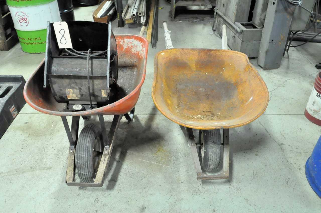 2 Wheelbarrows with 1 Blower - BLOWER FAN