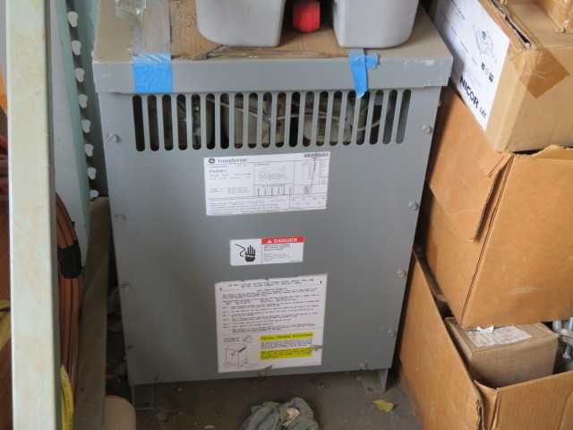 (2) each 15 KVA transformers, 480 to 240, 3 phase 4 wire - CONTROL TRANSFORMERS