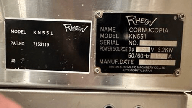 2022 Rheon Cornucopia KNN551 Moulder - Former - MACHINE TOOLING