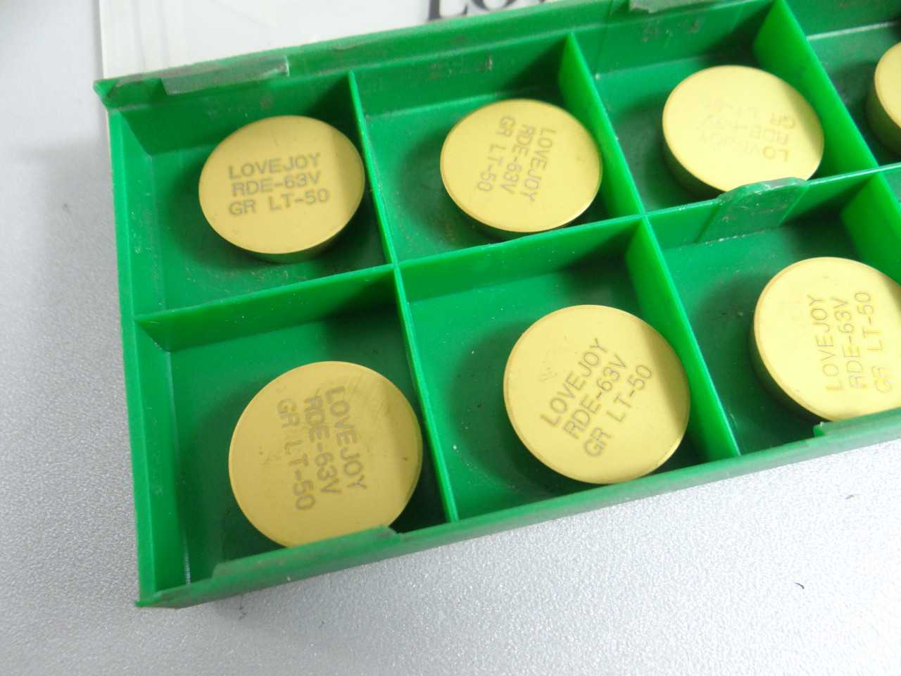 New Lot of 20 Lovejoy Solid Carbide Indexable Inserts RDE 63V - MACHINING ACCESSORIES & TOOLING