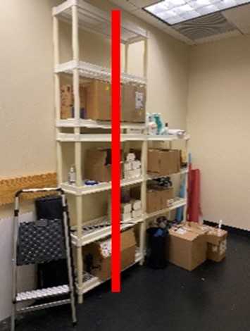 (1) 3-Shelf Melamine Shelving Unit (white) - SHELVING