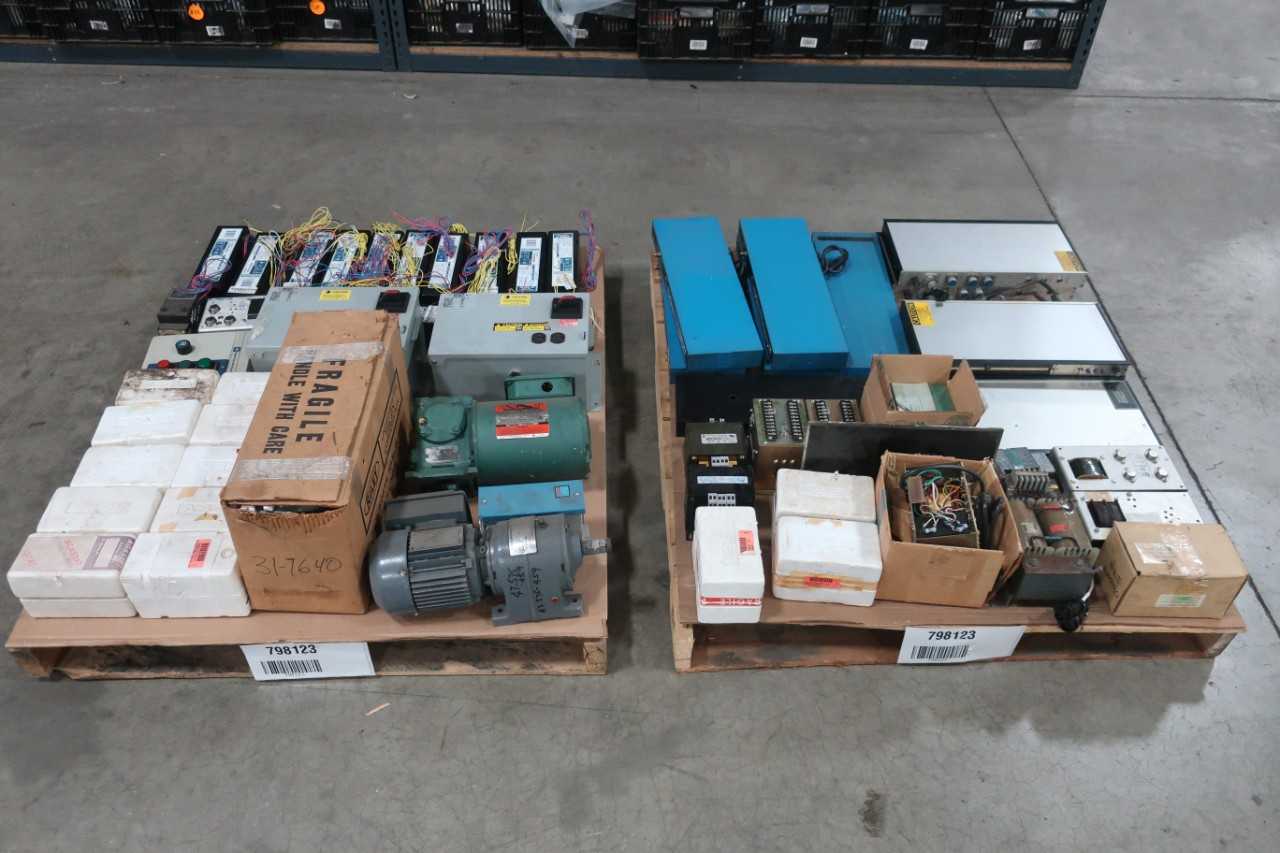 2 PALLETS OF ASSORTED ELECTRICAL - ELECTRICAL COMPONENTS