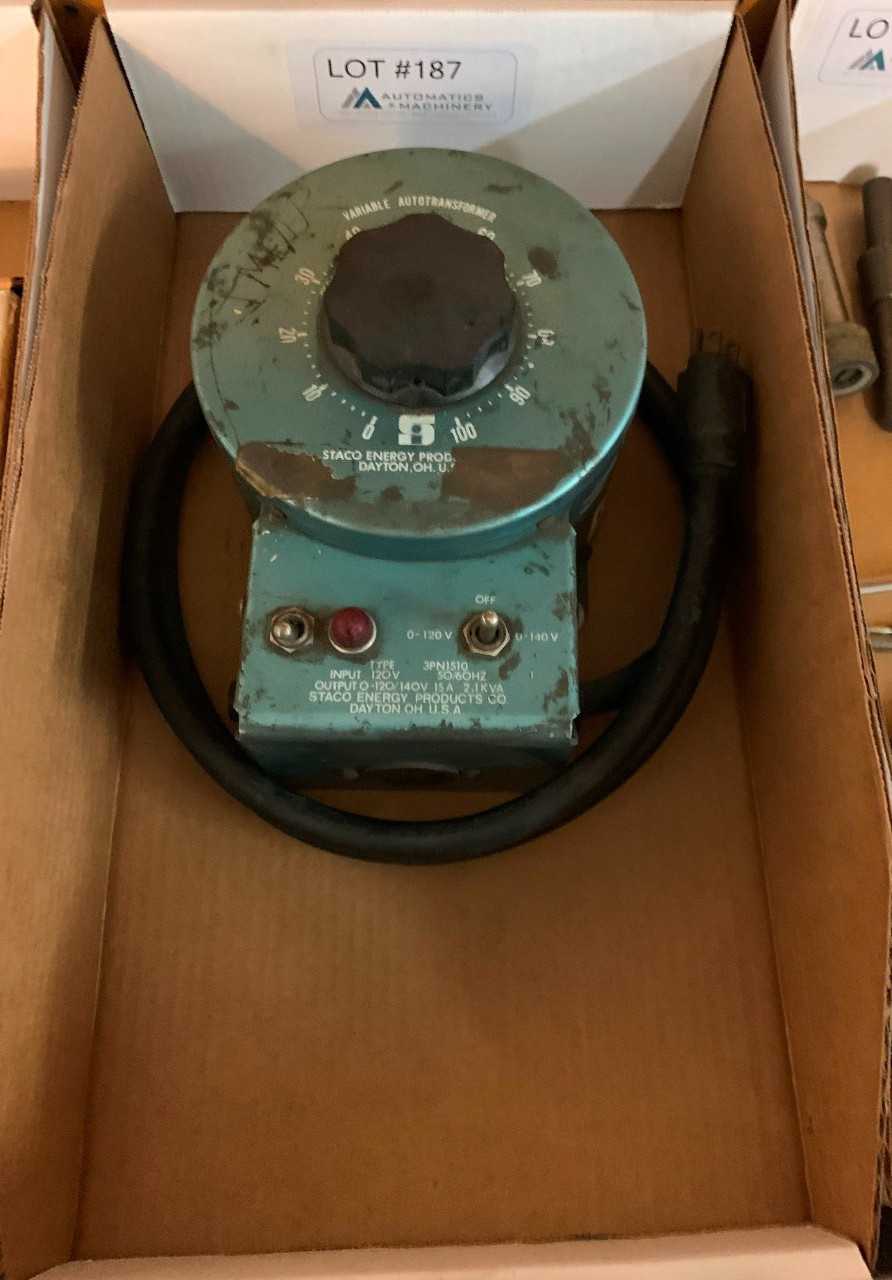 Variable Auto Transformer - CONTROL TRANSFORMERS Variable Auto Transformer - CONTROL TRANSFORMERS