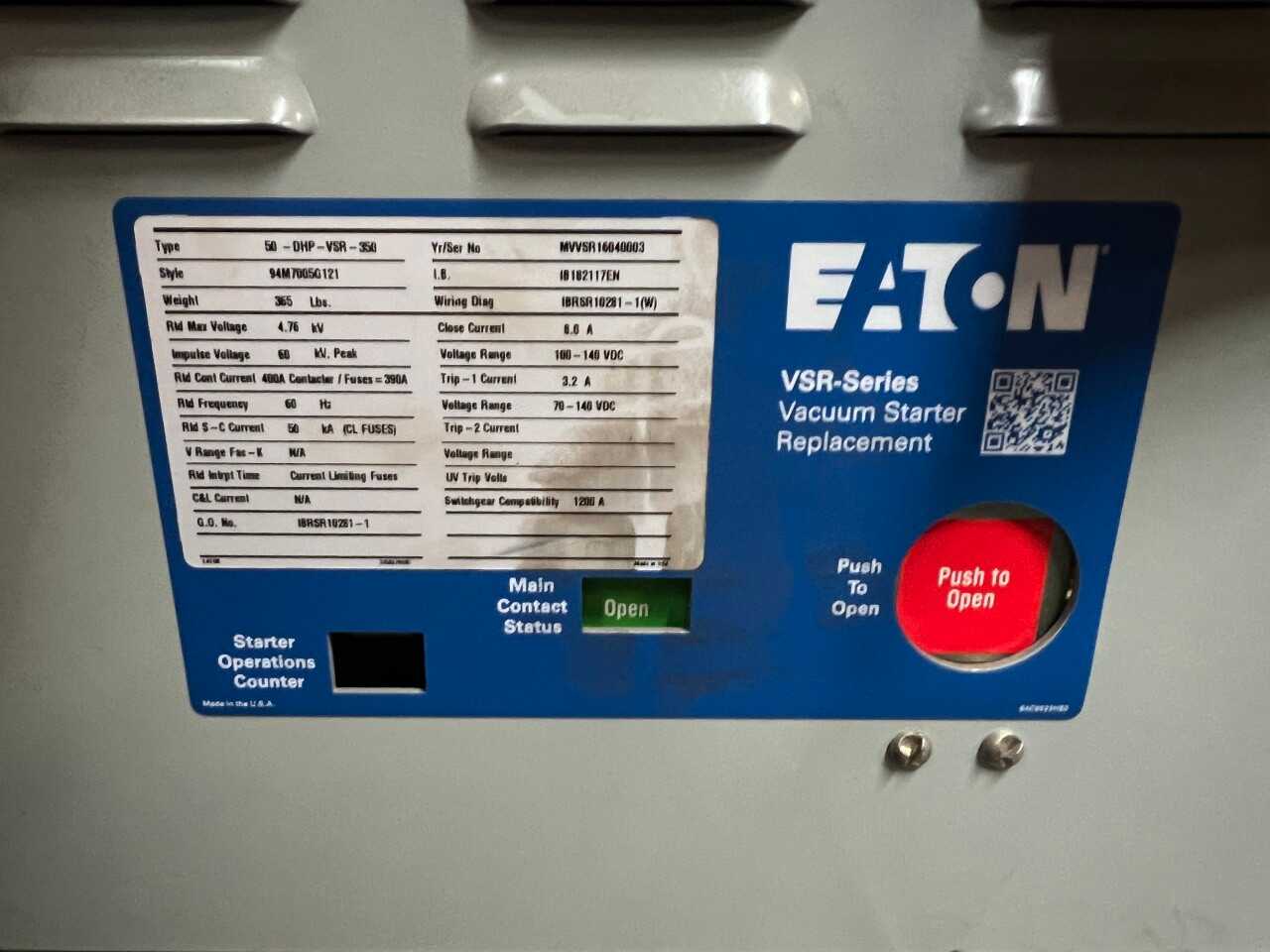 Lot of 5 Eaton VSR series vacuum starters - VACUUM PUMP