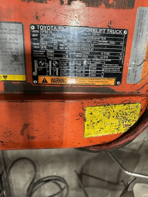 2002 Toyota 5FBE15 Forklift - FORKLIFTS