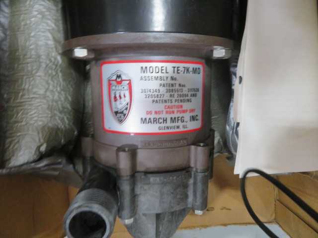 March Mfg. Model TE 7K MD,  Centrifugal Magnetic Drive Pump, new - MISCELLANEOUS