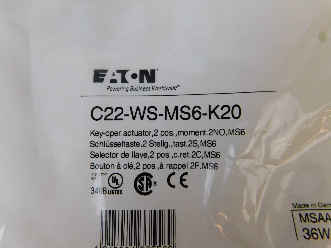 Lot of Quantity 70x C22-WS-MS6-K20 Motor Operator - ELECTRIC MOTORS