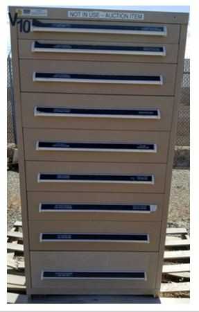 Lot of (3) Vidmar Cabinets - TOOL STORAGE