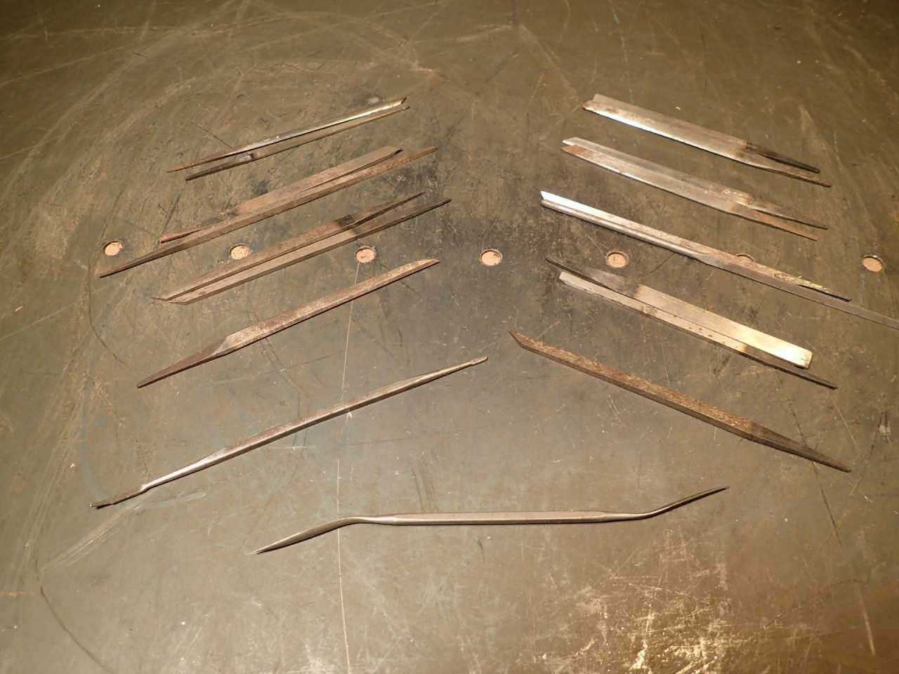 18 Pcs Grobet Swiss Vallorbe Riffler Files Chisel & Single Point Scraping Tools - MACHINING ACCESSORIES & TOOLING