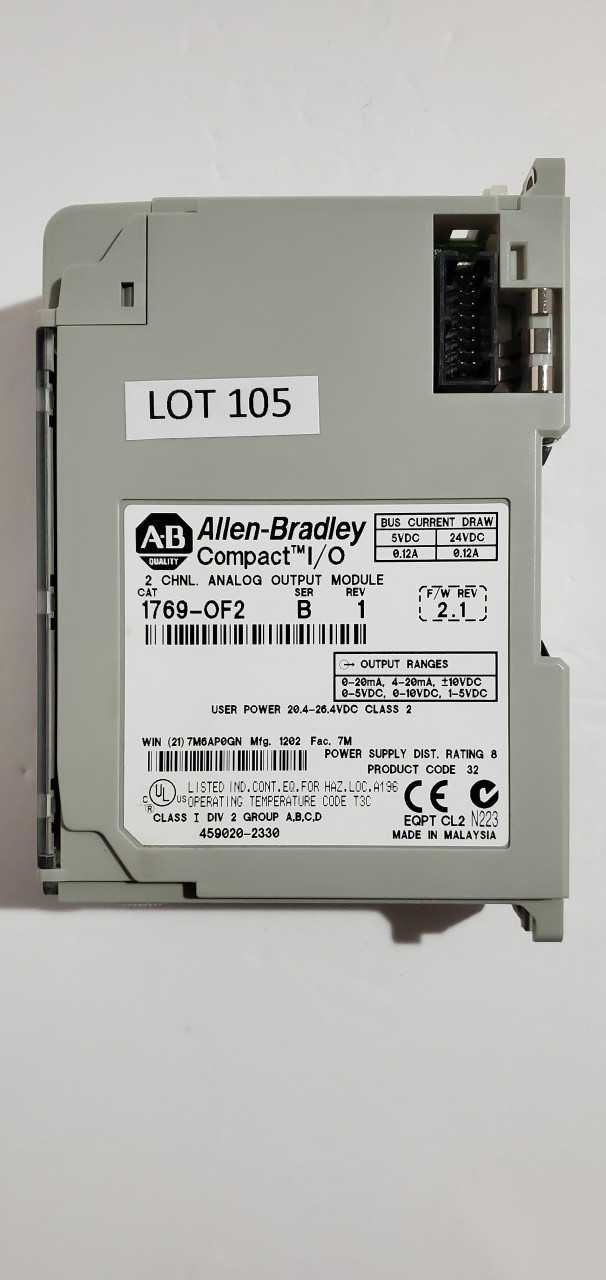 Allen Bradley Compact I/O 1769-OF2 - AUTOMATION & CONTROLS