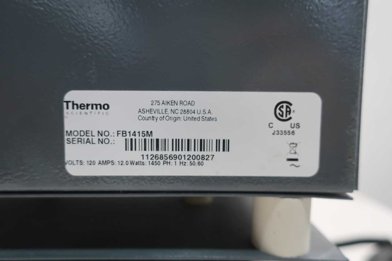 THERMO SCIENTIFIC FB1415M LAB FURNACE 120V-AC 1450W 1PH - LAB & SCIENTIFIC