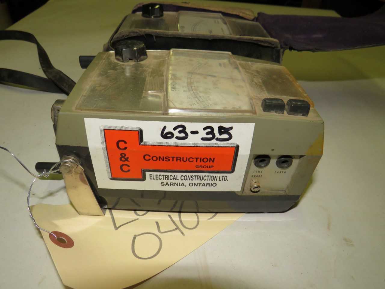 LOT 2 MEG-OHMS MODEL AMC-3 AMPROBE INSTRUMENT INSULATION& RESISTANCE TESTER - ELECTRICAL COMPONENTS