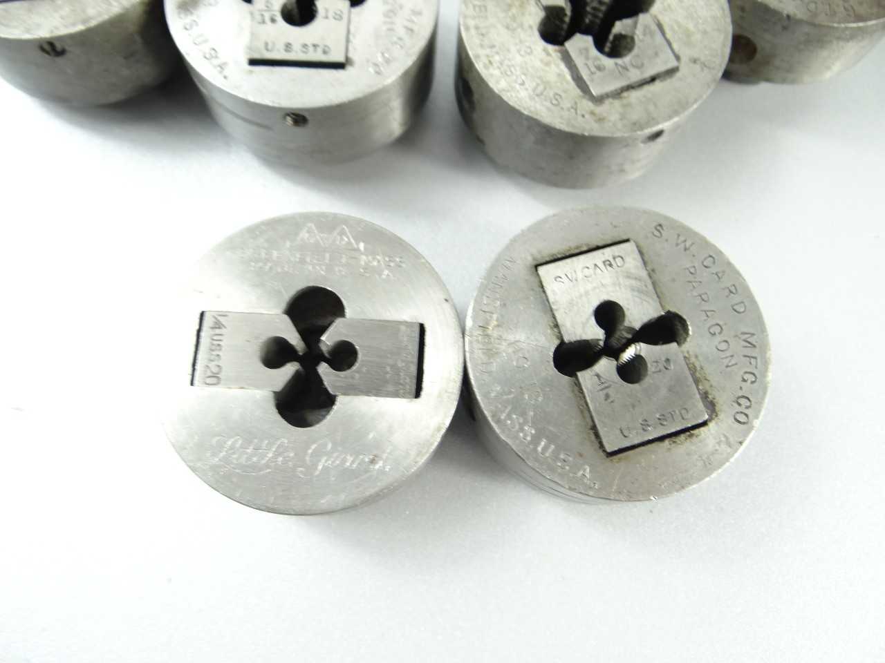 8pc Lot of Adjustable Threading Dies and Holders - MISCELLANEOUS