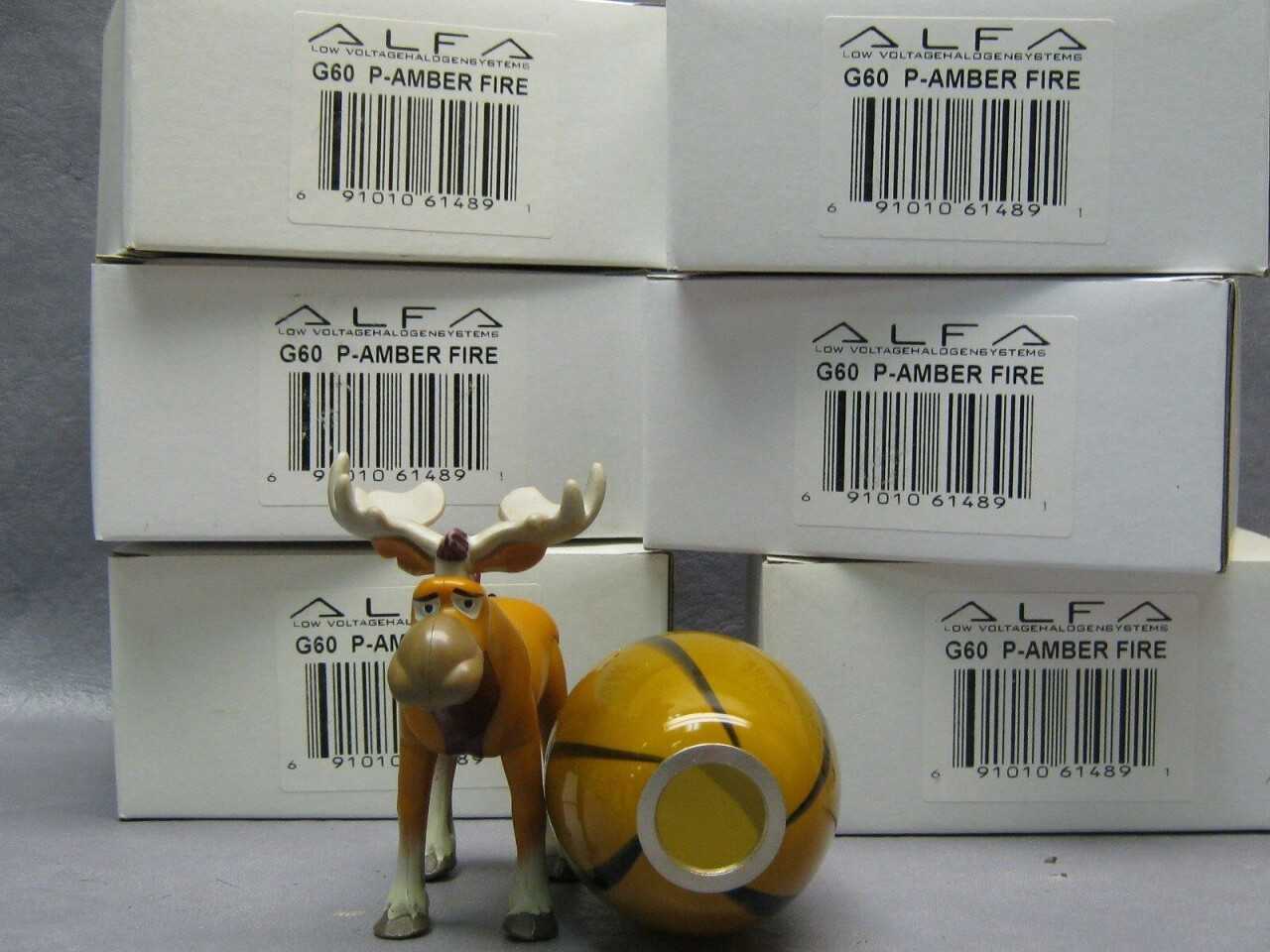 (30) Alfa G60 P-Amber Fire Mini Globe - LIGHTING