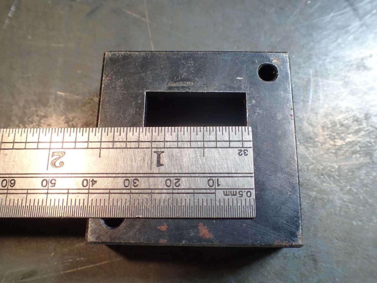 Greenlee Radio Chassis 1" Square Knockout Punch & Die Set 60017 60018, Used Good - ELECTRIC POWER TOOLS