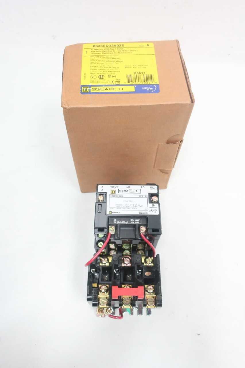 SQUARE D 8536SCO3SV02S 10HP SIZE 1 FULL VOLTAGE STARTER - MOTOR STARTERS