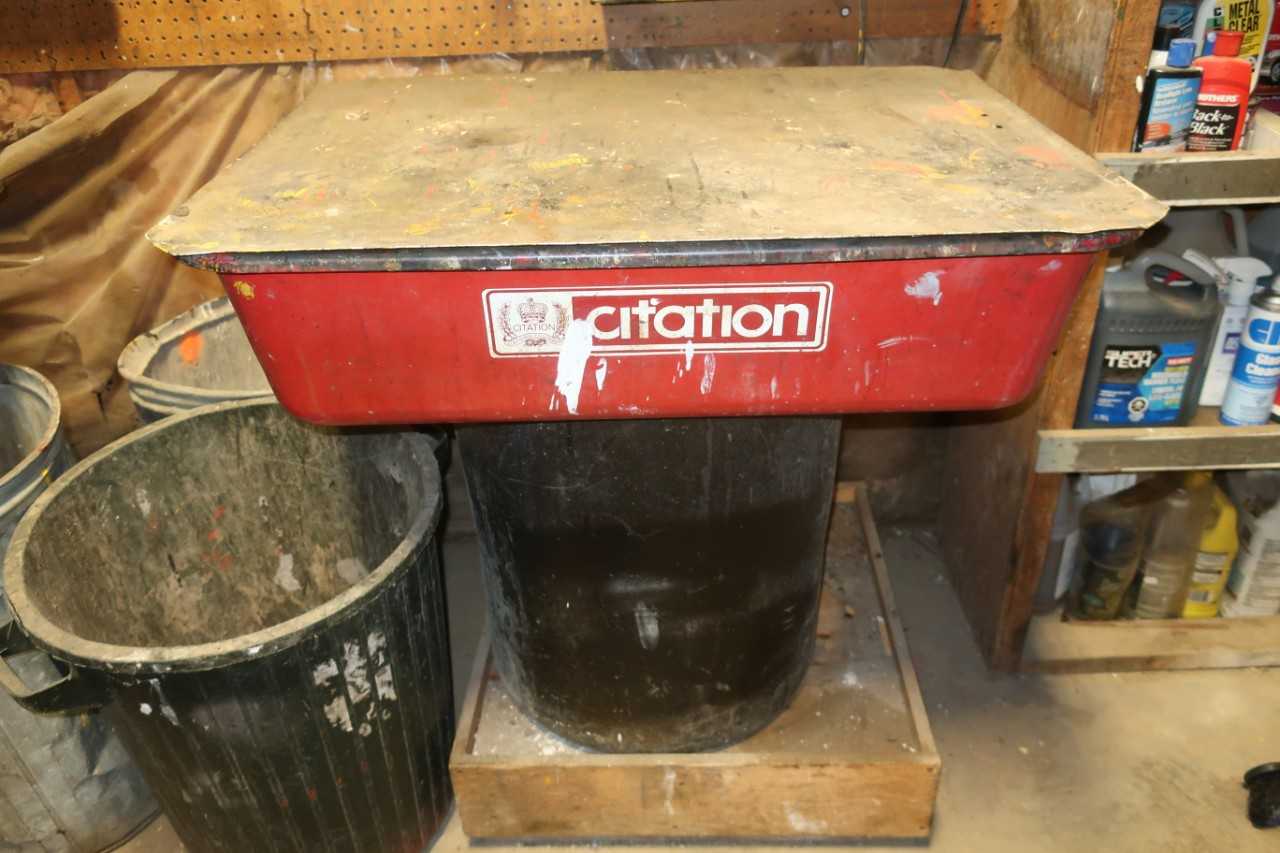 CITATION C230 PARTS CLEANER TABLE - PARTS WASHER