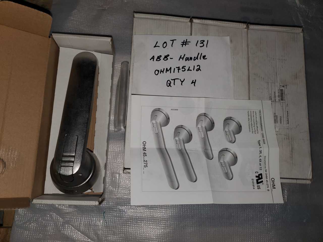 ABB - SS HANDLE OHM175L12 QYT. 4 - ELECTRICAL COMPONENTS
