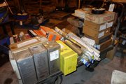 CART OF ASSORTED WELDING RODS, ELECTRODES, ESAB - WELDING EQUIPMENT