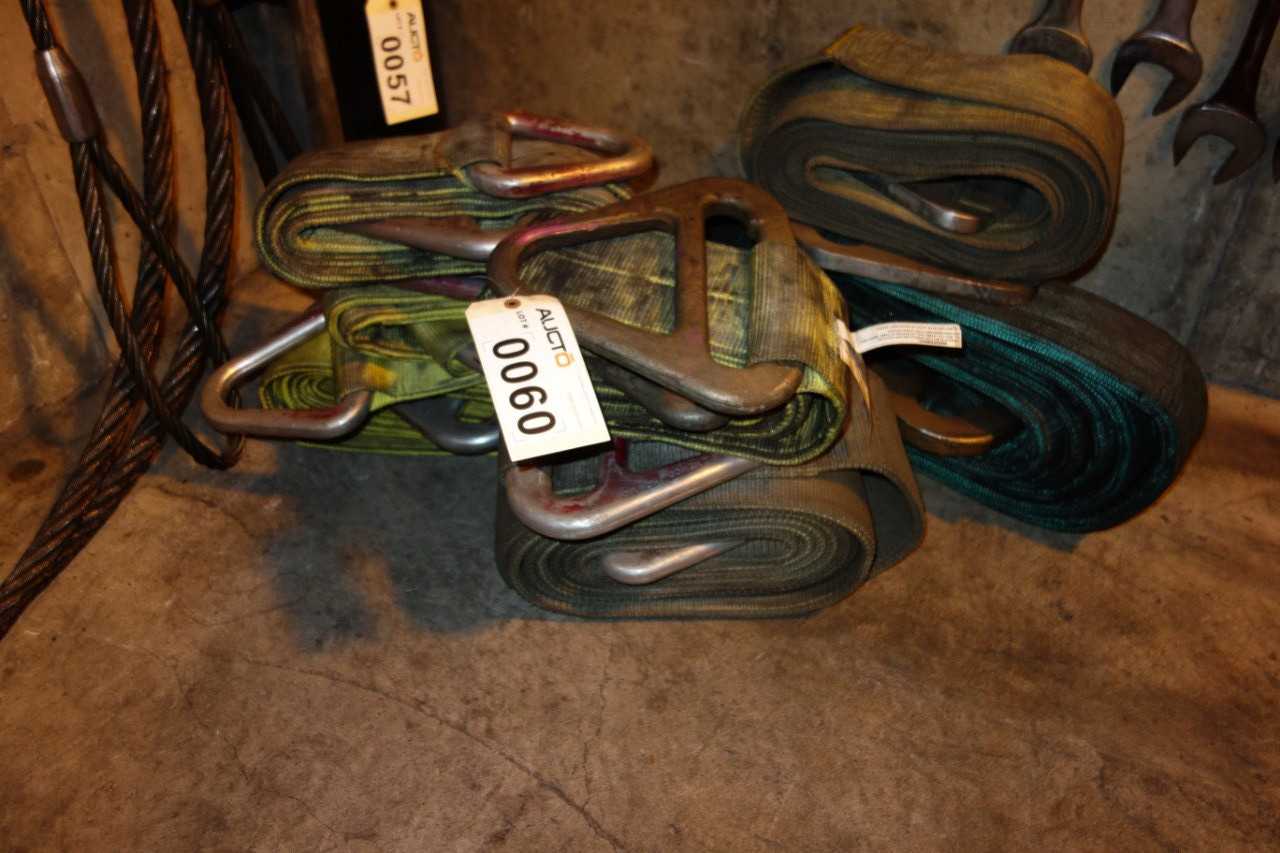 LOT OF 6 ASSORTED HOISTING SLING WITH TRIANGLE CHOKE - LIFTING EQUIPMENT
