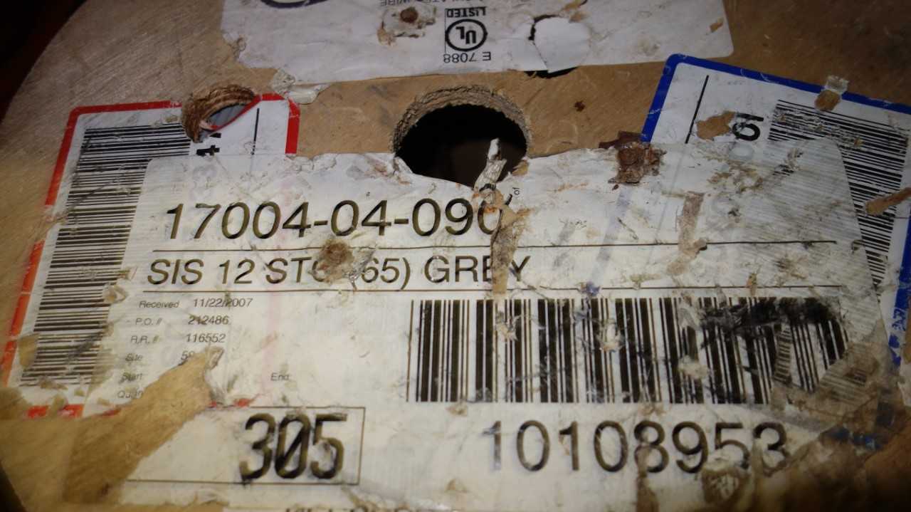 LOT OF ASSORTED SPOOLS OF WIRE AND COAXLE CABLE - ELECTRICAL COMPONENTS