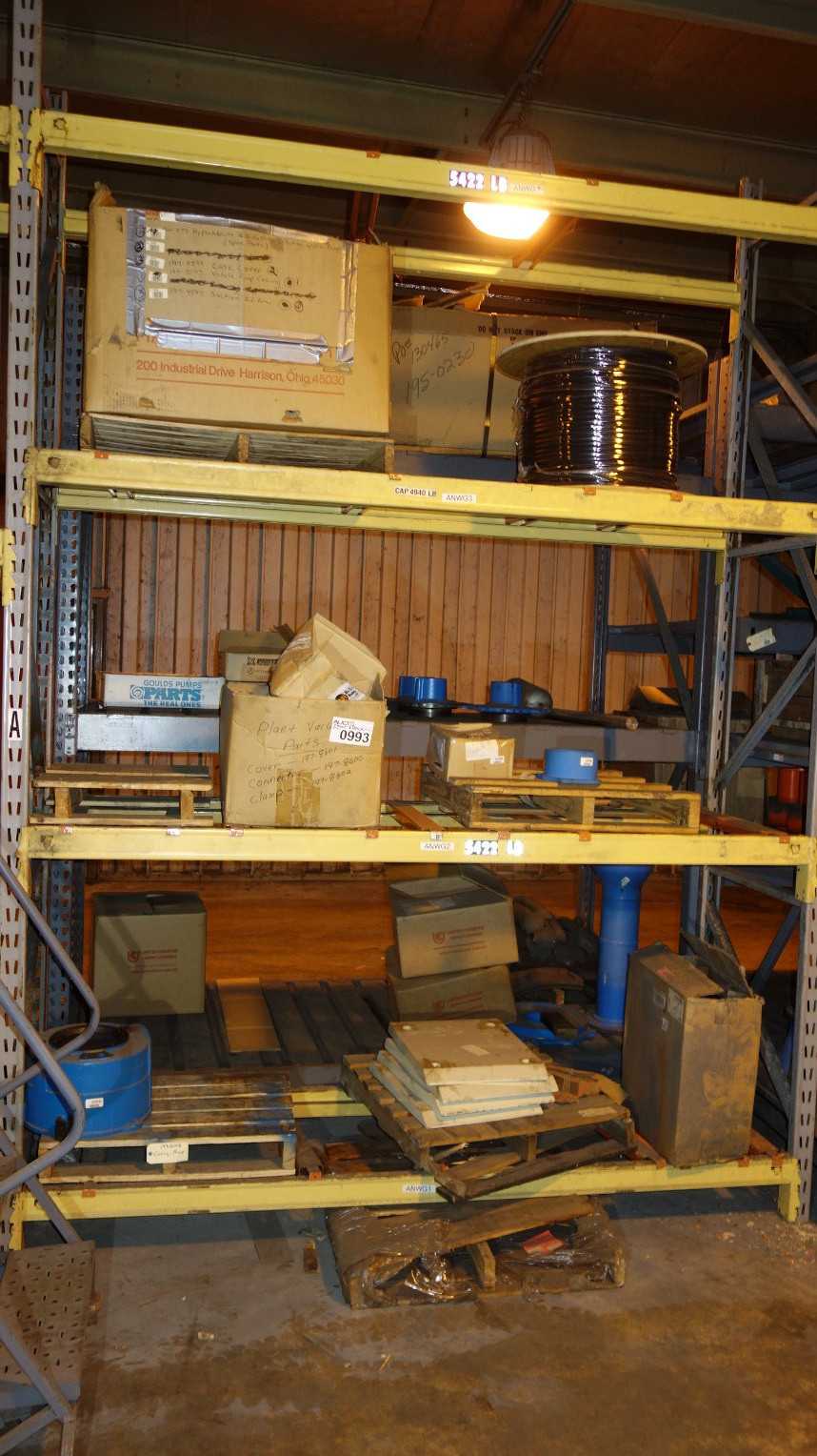 CONTENTS OF 2 RACK COLUMNS (FRONT AND BACK SHELVES) - MISCELLANEOUS