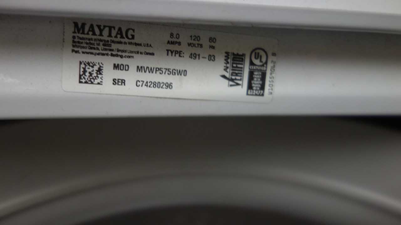 MAYTAG MVWP575GW0 COMMERCIAL CLOTHES WASHER - PROCESS EQUIPMENT
