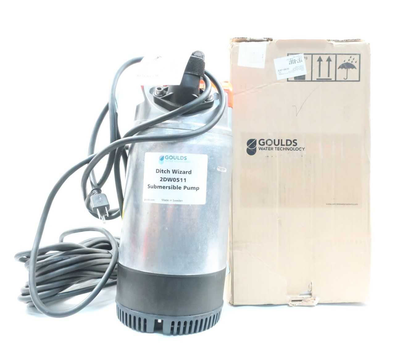 GOULDS 2DW0511 64GPM 1/2HP 115V-AC SUBMERSIBLE PUMP - SUBMERSIBLE PUMP GOULDS 2DW0511 64GPM 1/2HP 115V-AC SUBMERSIBLE PUMP - SUBMERSIBLE PUMP