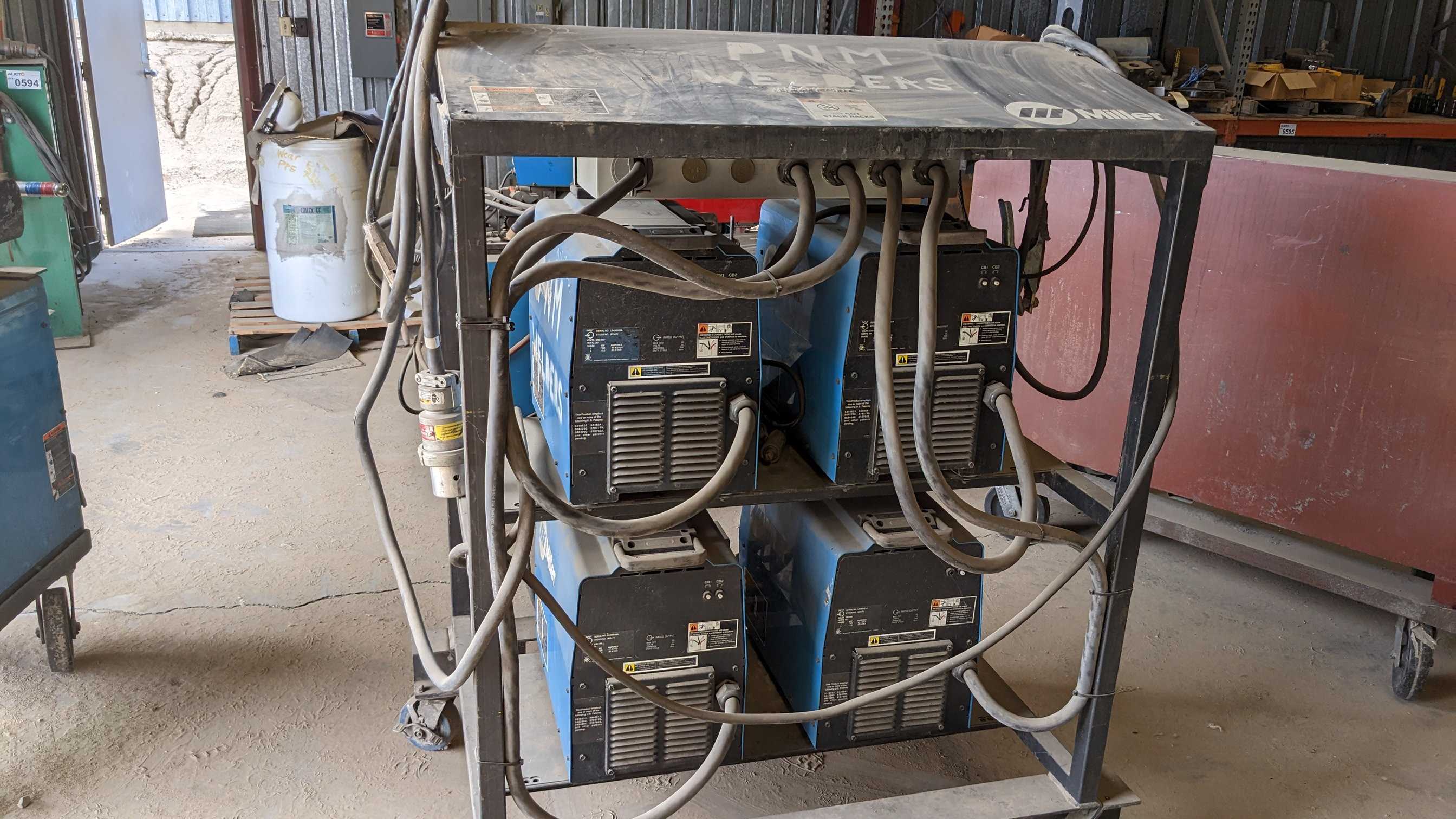 LOT OF 4 MILLER ARC WELDERS - ARC WELDERS LOT OF 4 MILLER ARC WELDERS - ARC WELDERS