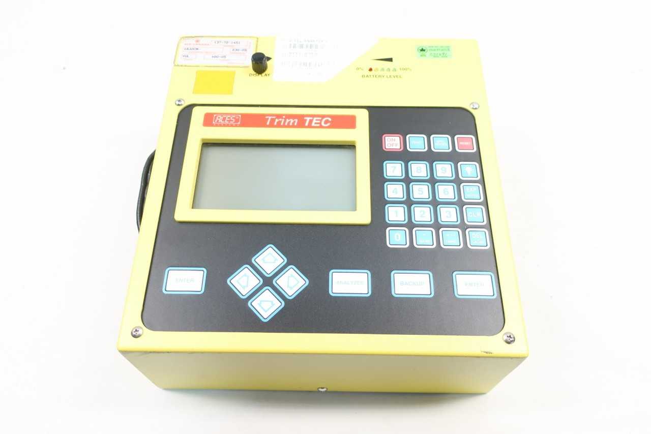 ACES SYSTEMS 1725 TRIM TEC PORTABLE AVIATION VIBRATION ANALYZER TEST EQUIPMENT