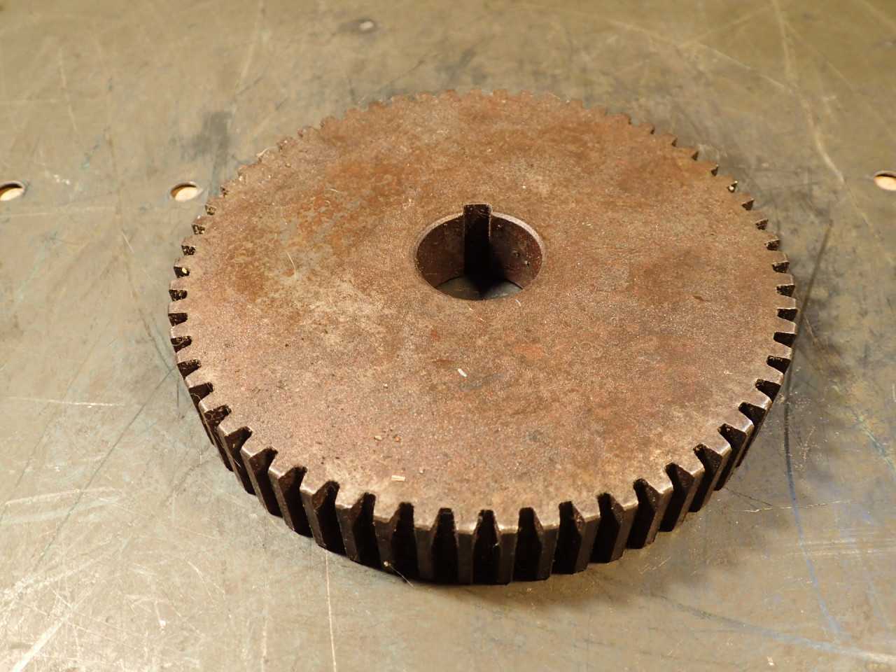 59-Tooth Lathe Change Gear: 5-1/2" OD, 1-1/8" 4-Way Keyed Bore, 7/8" Thick - LATHE PARTS
