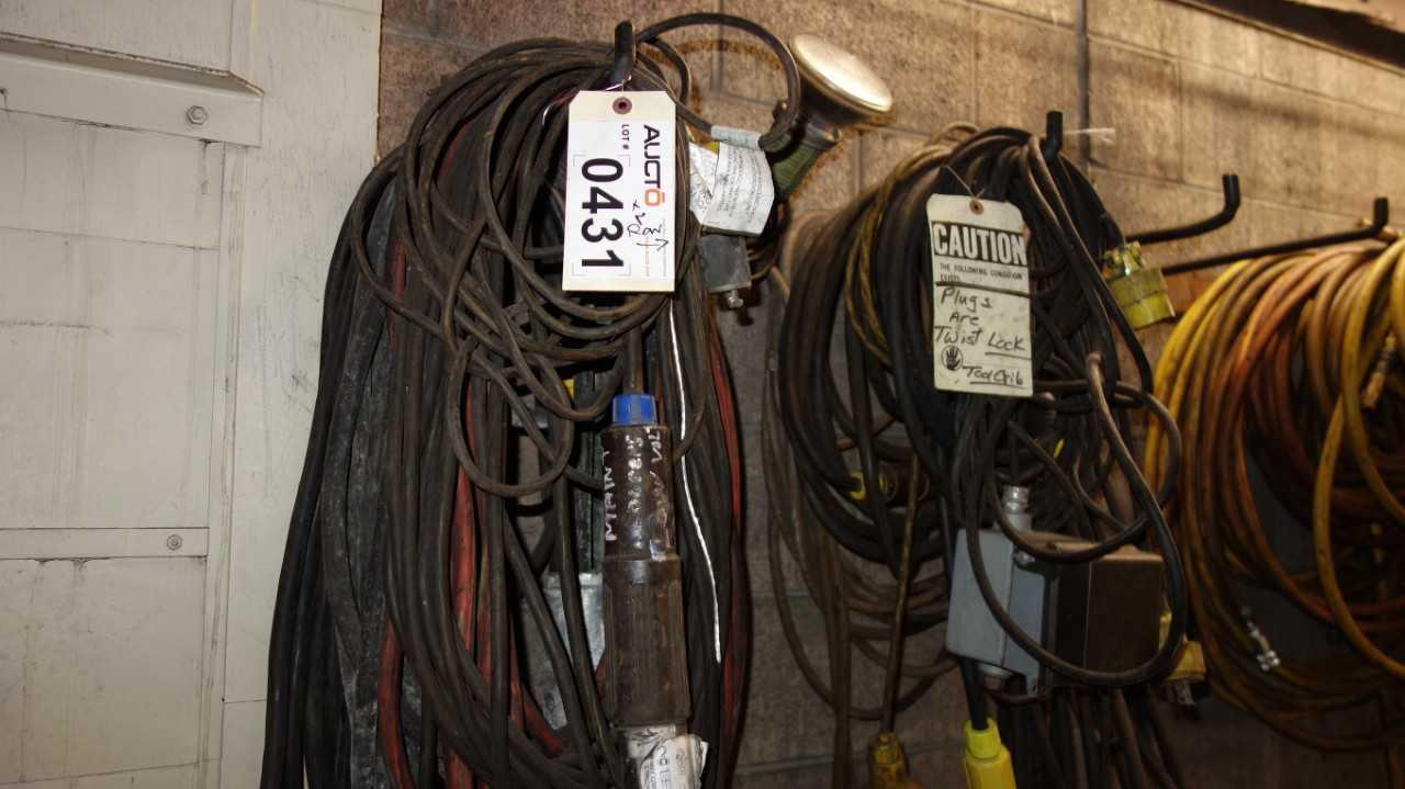 ASSORTED LOT OF EXTENSION CABLE AND LIGHTING - LIGHTING