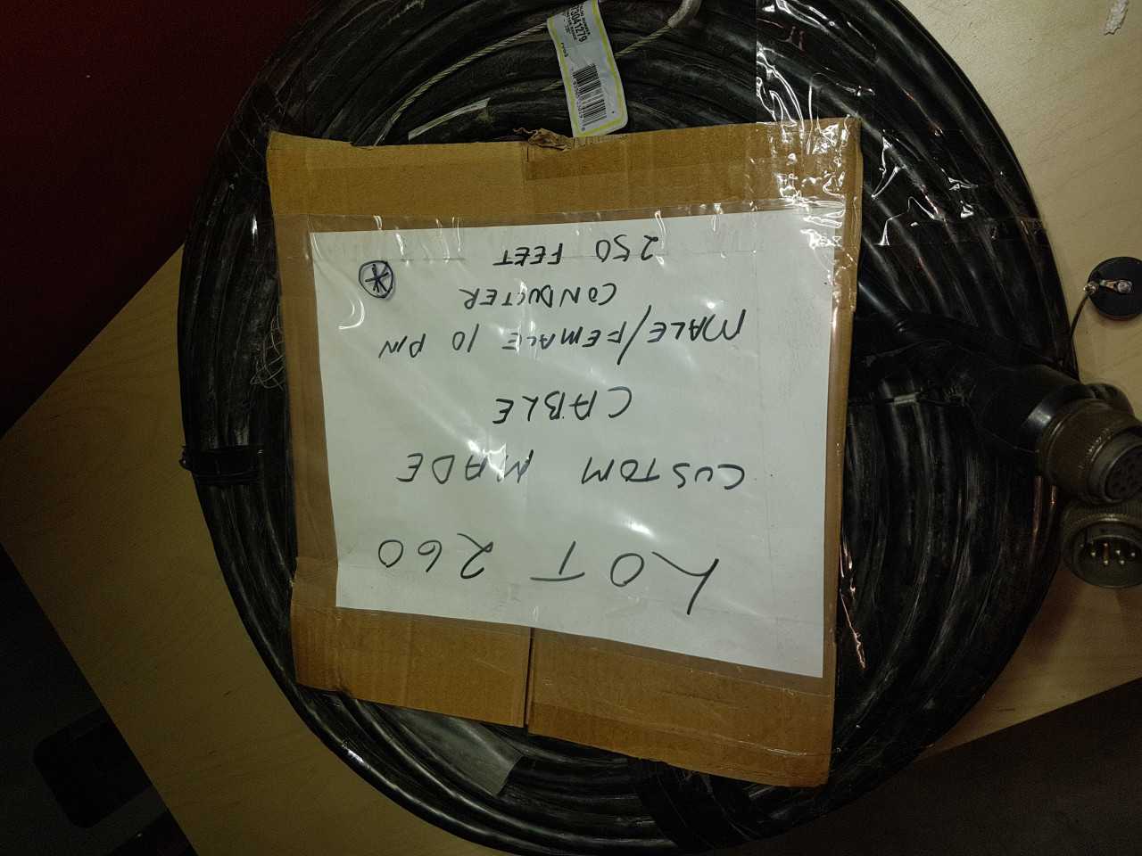 Custom made cable 10 PINS M-F CONNECTOR 250FT - MISCELLANEOUS
