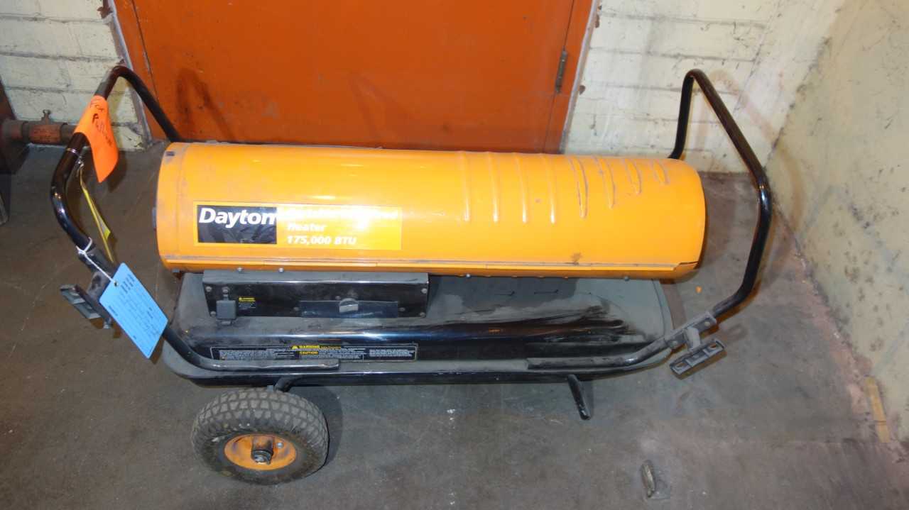 DAYTON 3VE51A 175,000BTU PORTABLE OIL-FIRED HEATER - AIR CONDITIONER