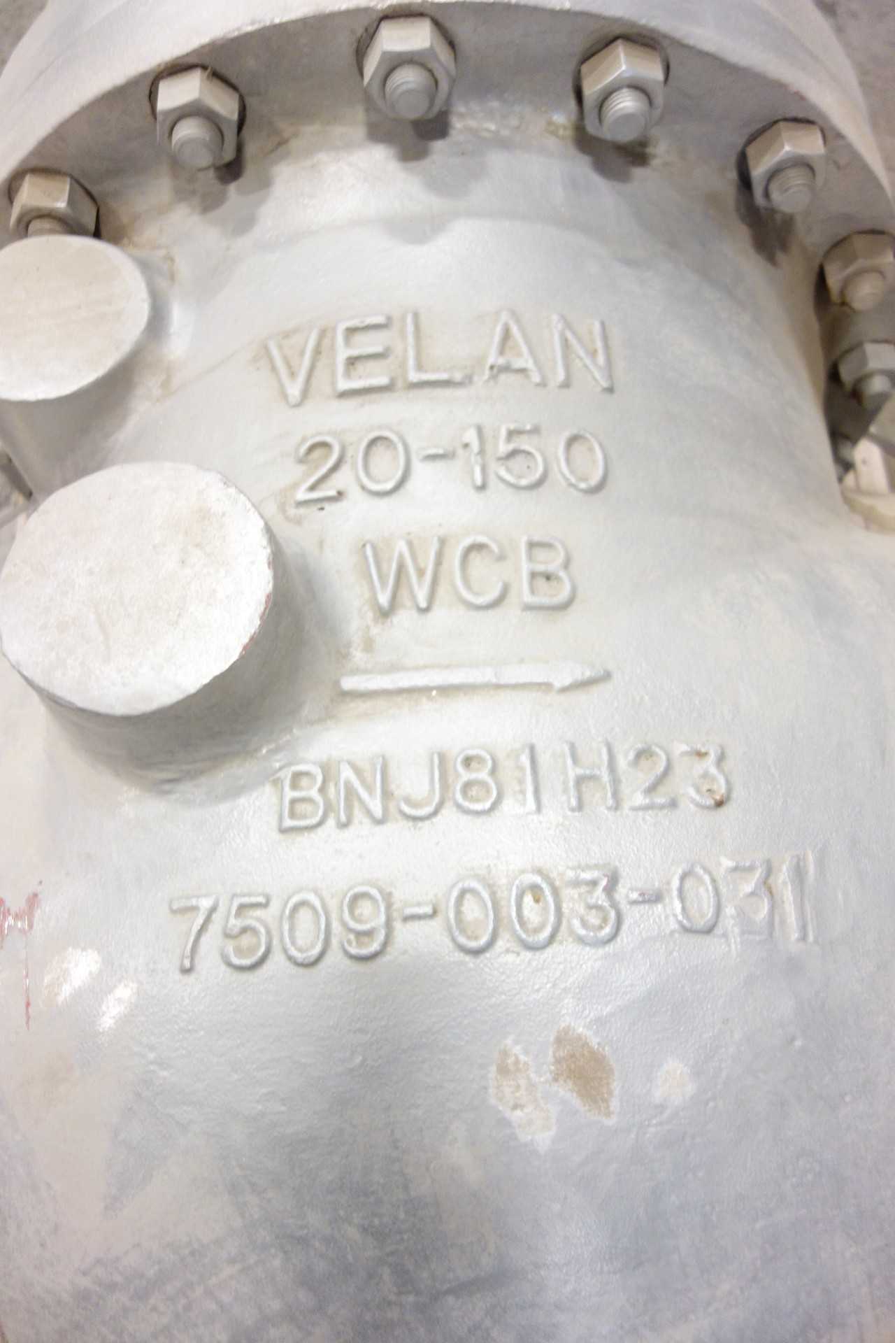 VELAN 20 IN FLANGED CHECK VALVE - CHECK VALVE